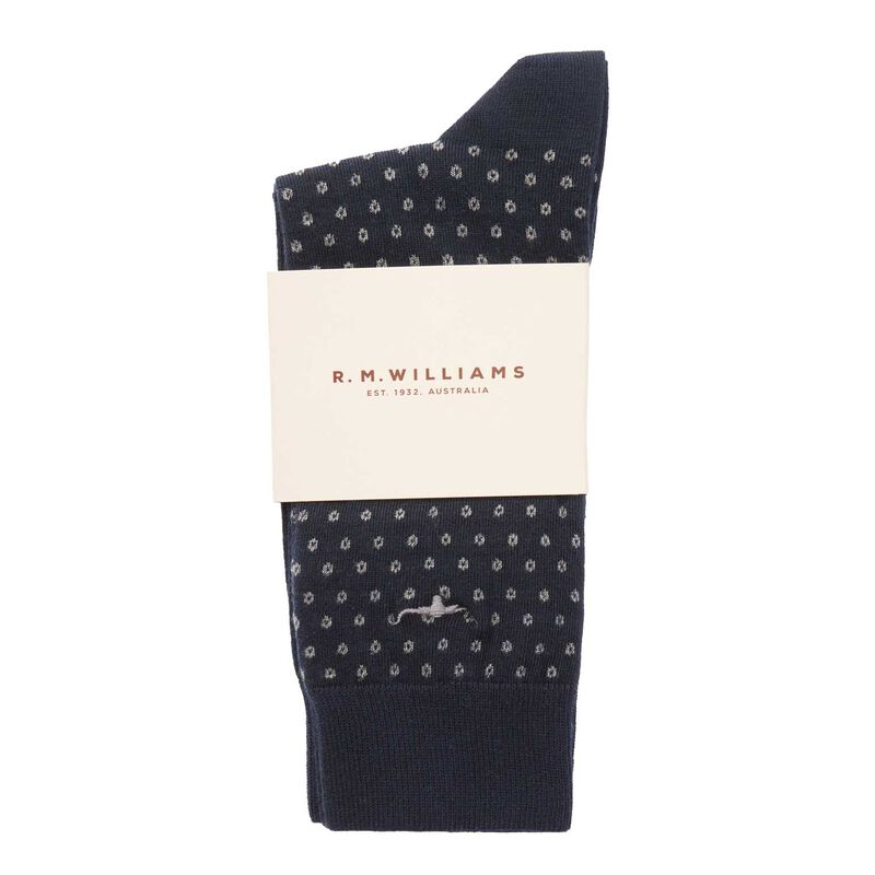 R.M. Williams Nelson Polka Dot Sock 2 Pack image number 0
